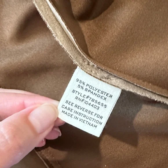 E&M | Women's Tan Suede moto style Jacket - Picture 10 of 13